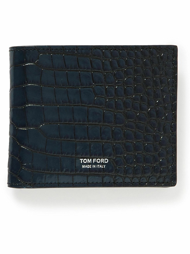 Photo: TOM FORD - Croc-Effect Leather Billfold Wallet