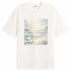 Jil Sander Women's Wanderlust T-shirt with Photograph Print in Medium Shade Photograph
