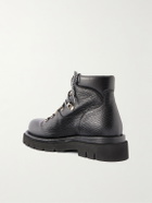 Bottega Veneta - Full-Grain Leather Hiking Boots - Black