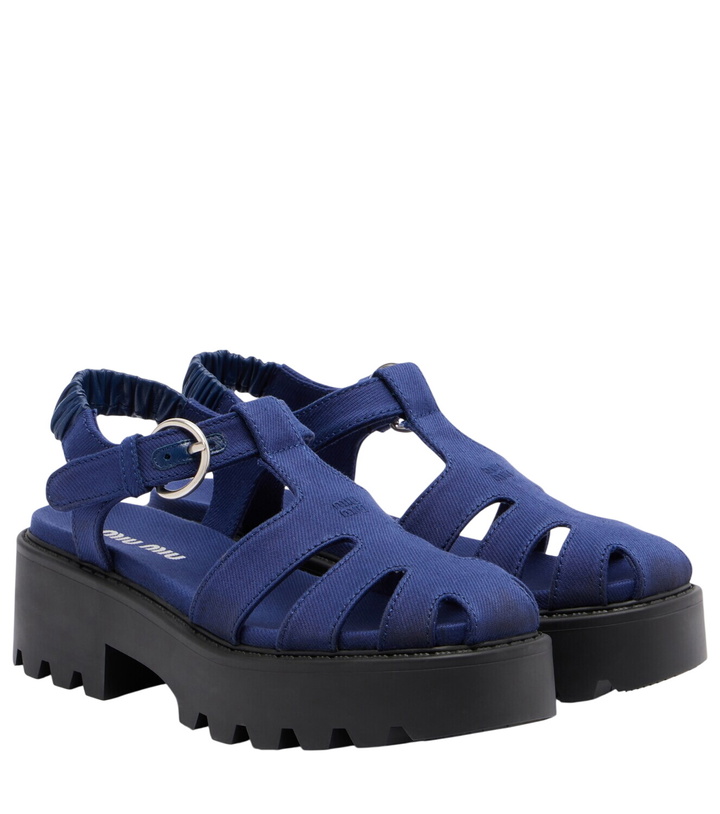 Photo: Miu Miu Platform slingback sandals