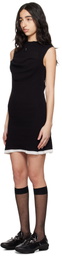 Kiko Kostadinov Black Vecto Knit Tunic Minidress