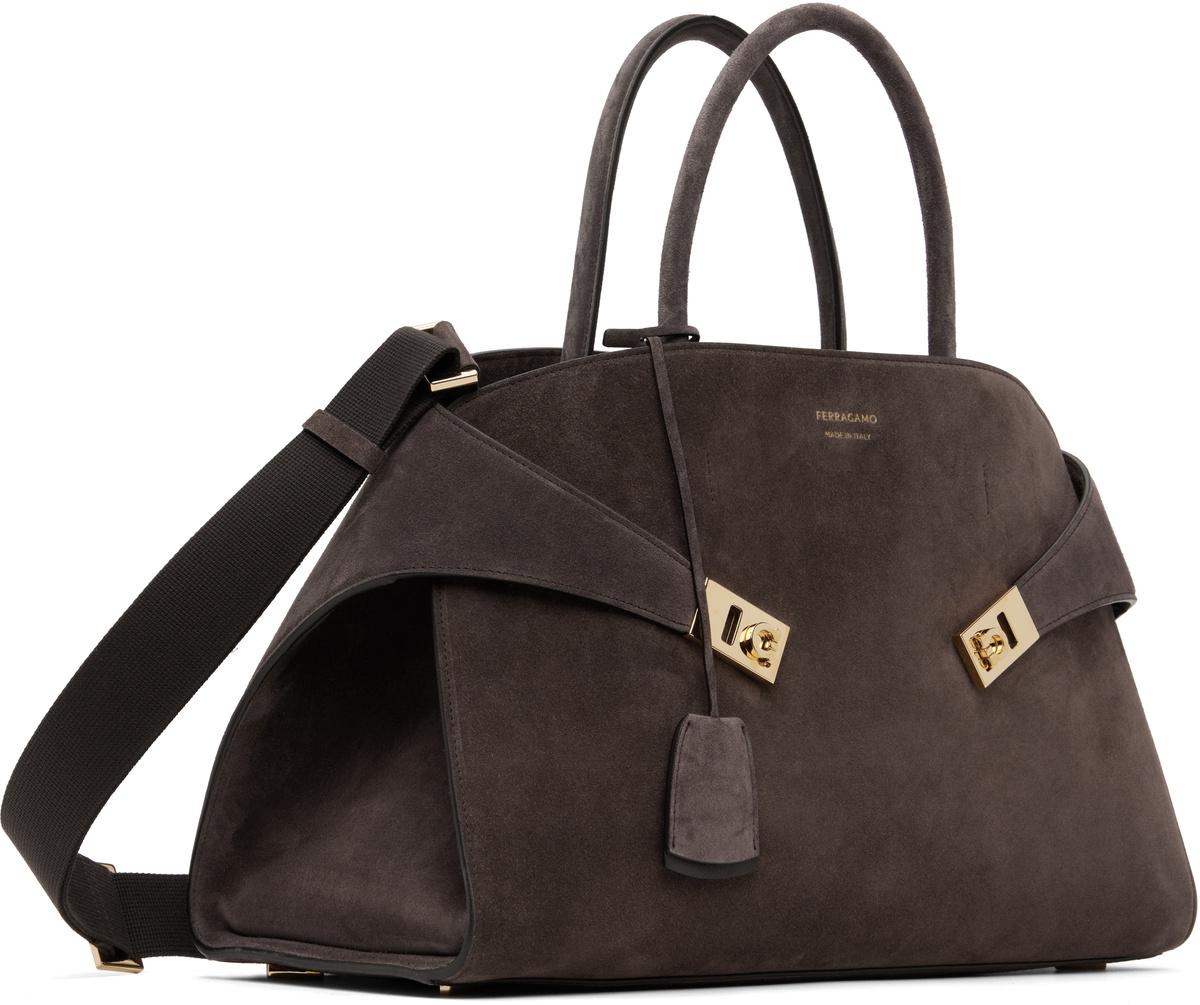 Ferragamo Brown Hug L Bag