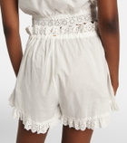 Poupette St Barth Cory pointelle cotton shorts
