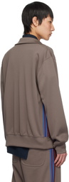 Comme des Garçons Homme Deux Brown Striped Track Jacket