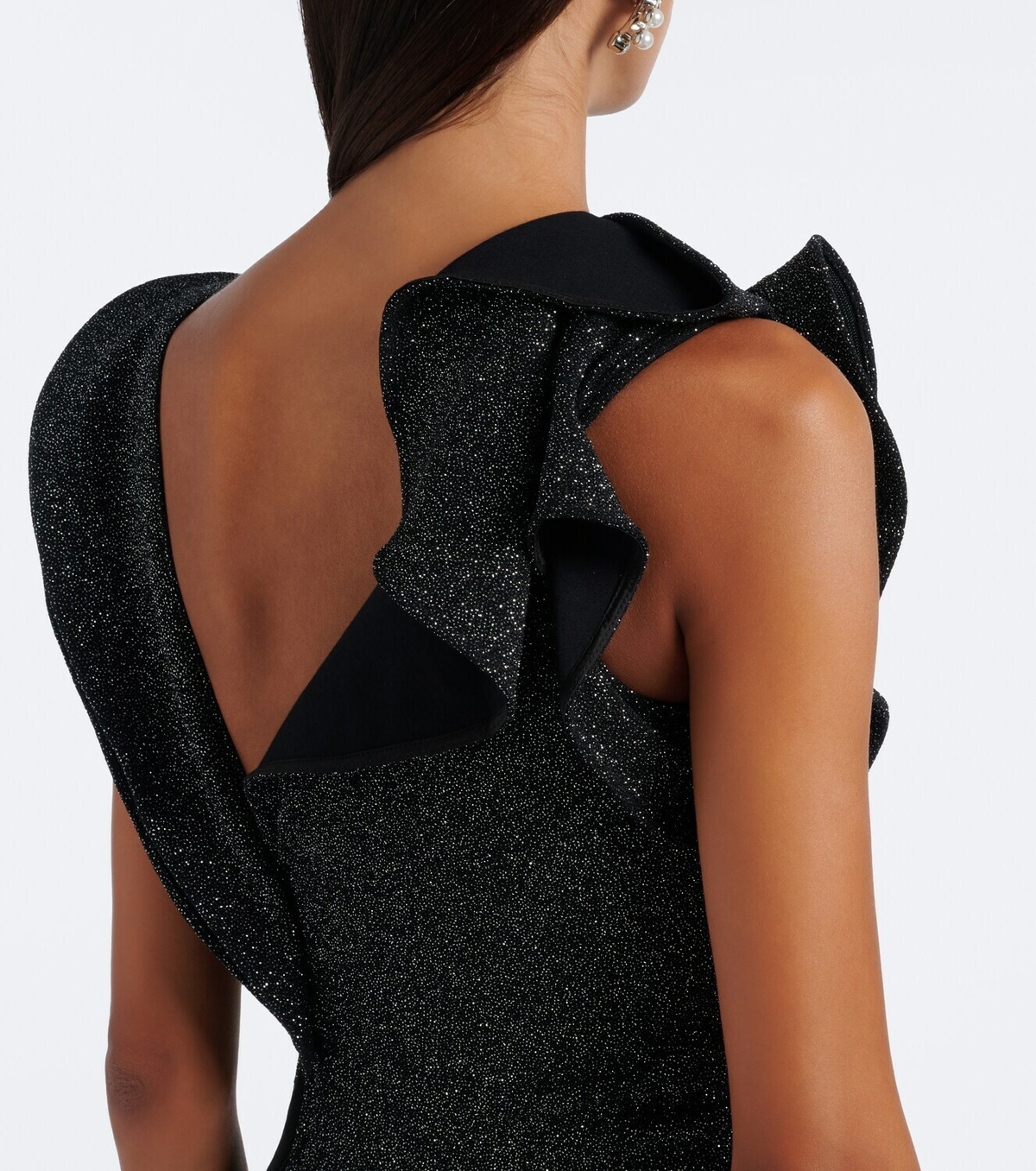 Maticevski Flashpoint ruffled asymmetric gown