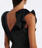 Maticevski Flashpoint ruffled asymmetric gown
