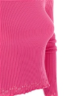 Blumarine Off The Shoulders Ribbed Blouse