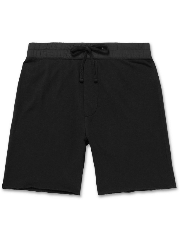 Photo: James Perse - Supima Cotton-Jersey Drawstring Shorts - Black