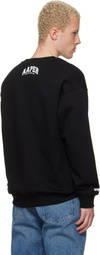 AAPE by A Bathing Ape Black 'AAPER' Crew Neck Sweatshirt