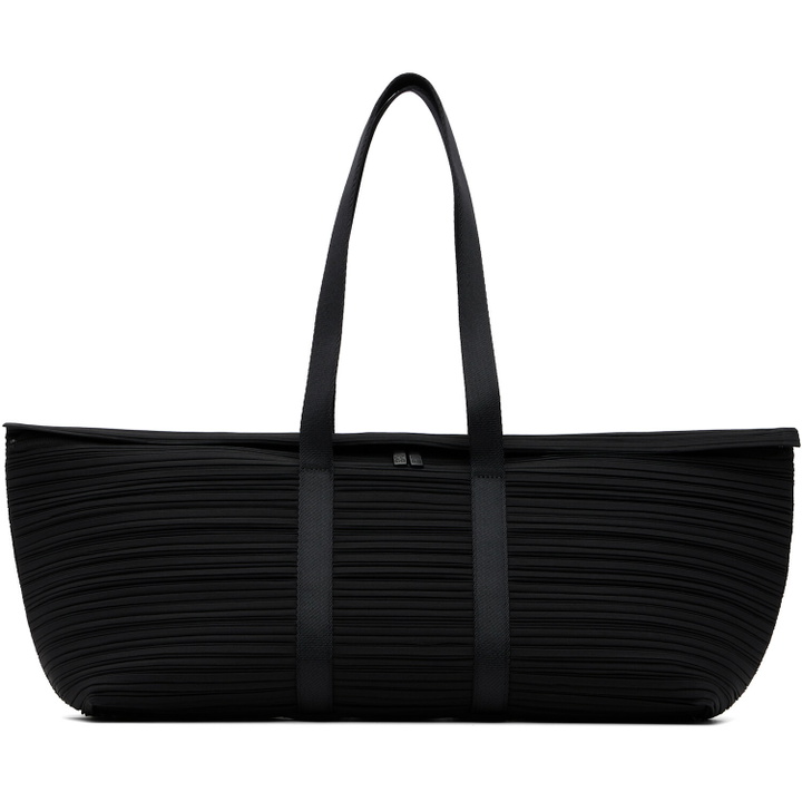 Photo: PLEATS PLEASE ISSEY MIYAKE Black Pleats Boston Bag