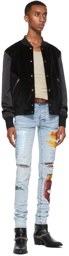 AMIRI Blue Playboy Edition Magazine Jeans