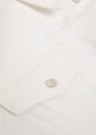 Wardrobe.nyc Sculpted Denim Jacket White