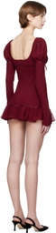 Mirror Palais Burgundy Fair Verona Minidress