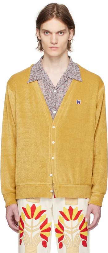 Photo: NEEDLES Yellow Y-Neck Cardigan