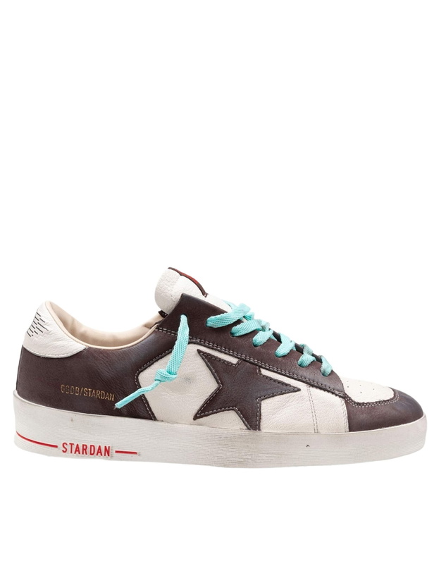 Photo: Golden Goose Sneakers Stardan In Leather Color White And Brown
