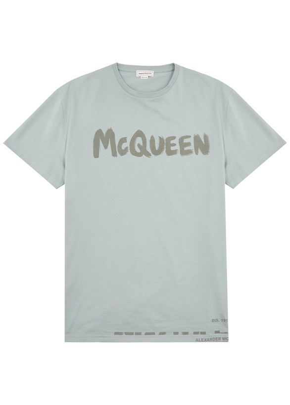 Photo: Alexander Mcqueen Logo-print Cotton T-shirt Grey