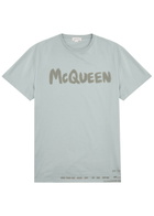 Alexander Mcqueen Logo-print Cotton T-shirt Grey