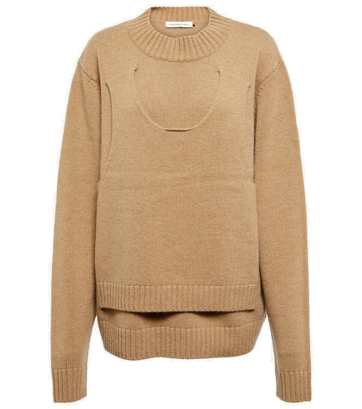 Christopher Esber - Convertible wool-blend sweater Christopher Esber