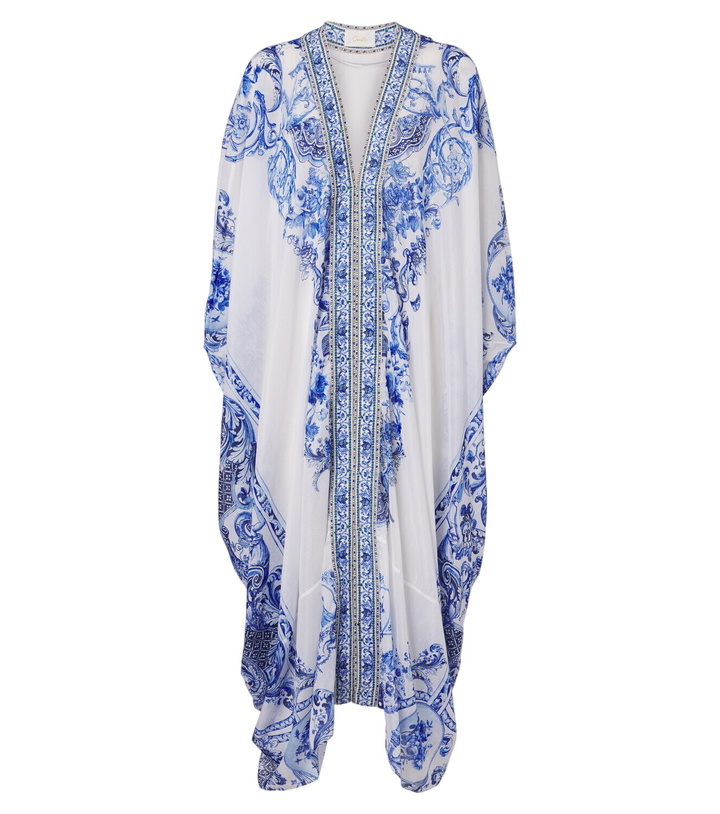 Photo: Camilla Embellished printed cotton and silk kaftan