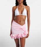 Jacquemus Playa ruffled jersey miniskirt