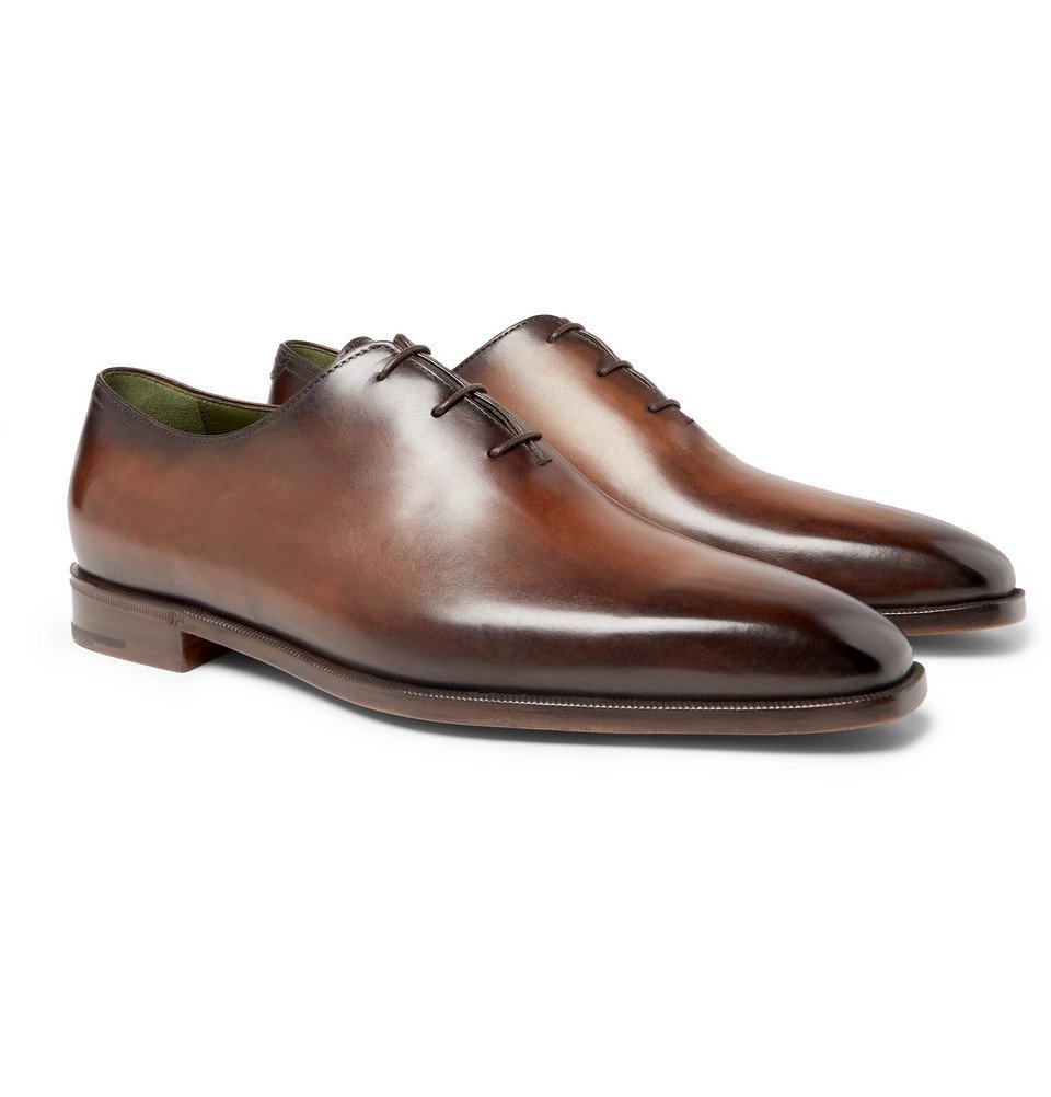 Photo: Berluti - Blake Whole-Cut Venezia Leather Oxford Shoes - Men - Brown