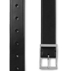 Maison Margiela - 3cm Black Leather Belt - Men - Black