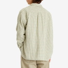Beams Plus Men's Gunclub Mesh Button Down Shirt in White