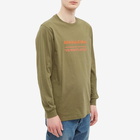 Maharishi Men's Long Sleeve MILTYPE Logo T-Shirt in Olive