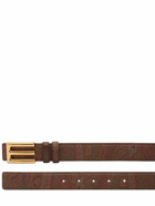 ETRO Reversible Logo Leather Belt