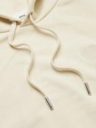 AMI PARIS - Logo-Embroidered Organic Cotton-Jersey Hoodie - Neutrals