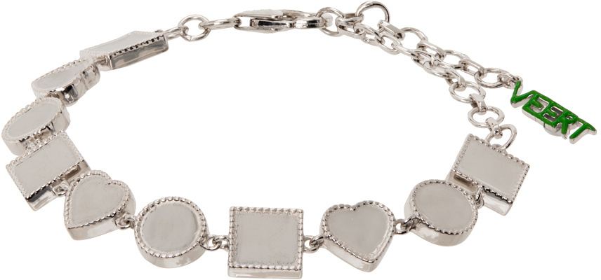 VEERT White Gold 'The Shape' Bracelet