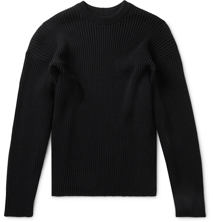 Photo: Bottega Veneta - Ribbed Wool-Blend Sweater - Black