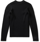 Bottega Veneta - Ribbed Wool-Blend Sweater - Black