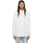 Heron Preston White Turtleneck Style Long Sleeve T-Shirt