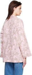 Stockholm (Surfboard) Club SSENSE Exclusive Pink Kimono Denim Jacket