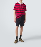 Prada Oversized striped cotton piqué polo shirt