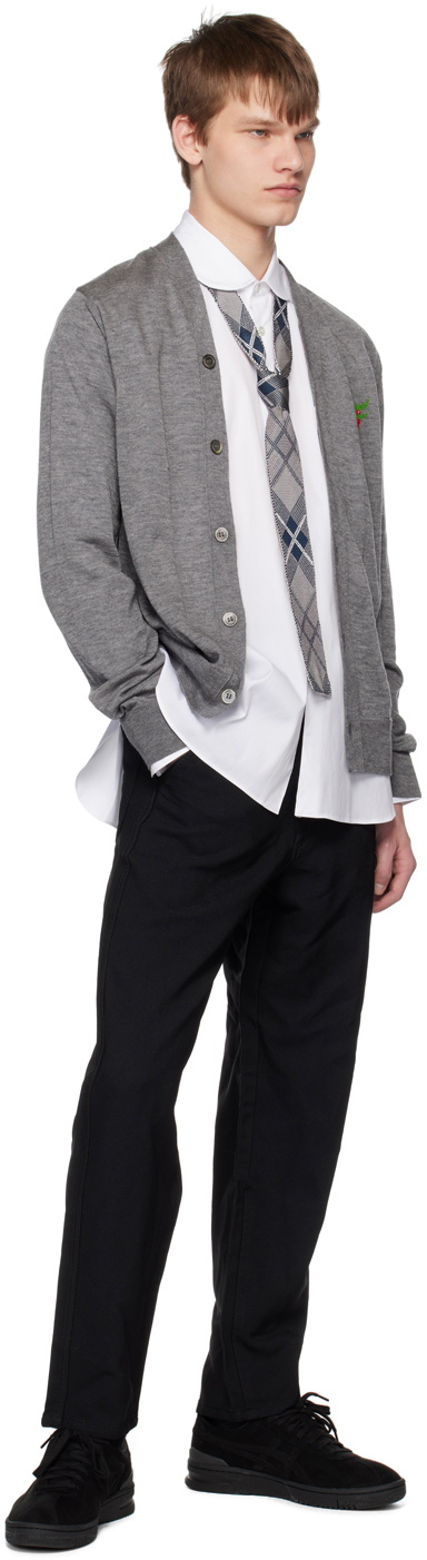 Comme des Garçons Shirt Gray Brett Westfall Edition Cardigan