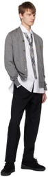 Comme des Garçons Shirt Gray Brett Westfall Edition Cardigan