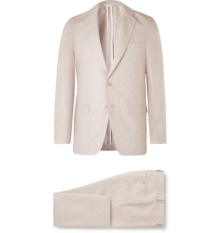 Photo: Hugo Boss - Nelin Ben Slim-Fit Linen Suit - Neutrals