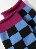 The Elder Statesman - Bolt Check Cashmere Socks