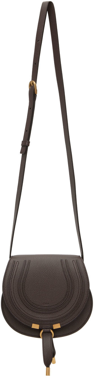 Chloé Brown Small Marcie Saddle Bag