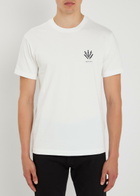 Rag & Bone Dagger Logo-embroidered Cotton T-shirt Ecru