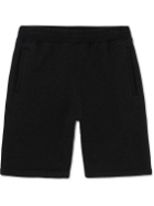 SSAM - Jesse Straight-Leg Cashmere and Cotton-Blend Shorts - Black