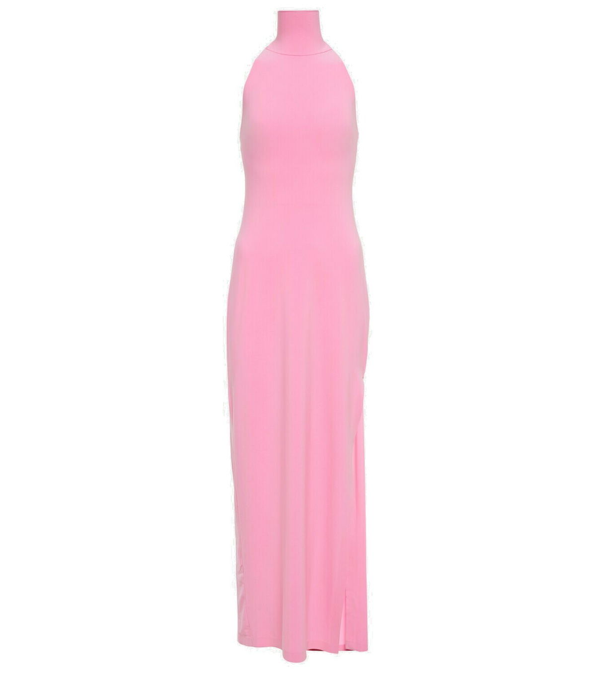 Norma Kamali Halterneck jersey maxi dress Norma Kamali