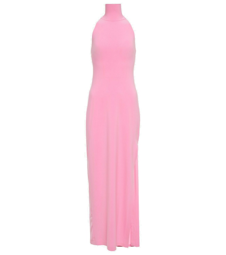 Photo: Norma Kamali Halterneck jersey maxi dress