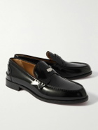 Christian Louboutin - Patent-Leather Penny Loafers - Black