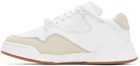Lacoste White Leather Court Slam Sneakers