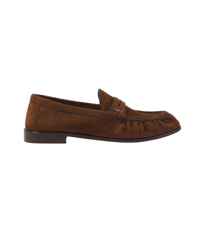 Photo: Saint Laurent Le Loafer Cassandre suede penny loafers