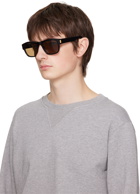 Dunhill Black & Brown Rectangular Sunglasses