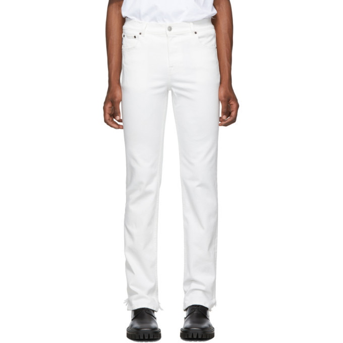 Photo: Balenciaga White Fitted 5-Pocket Jeans